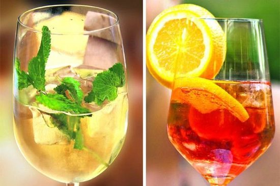 Aperol, Hugo, Lillet , Prosecco lassen Sie sich verwöhnen Image